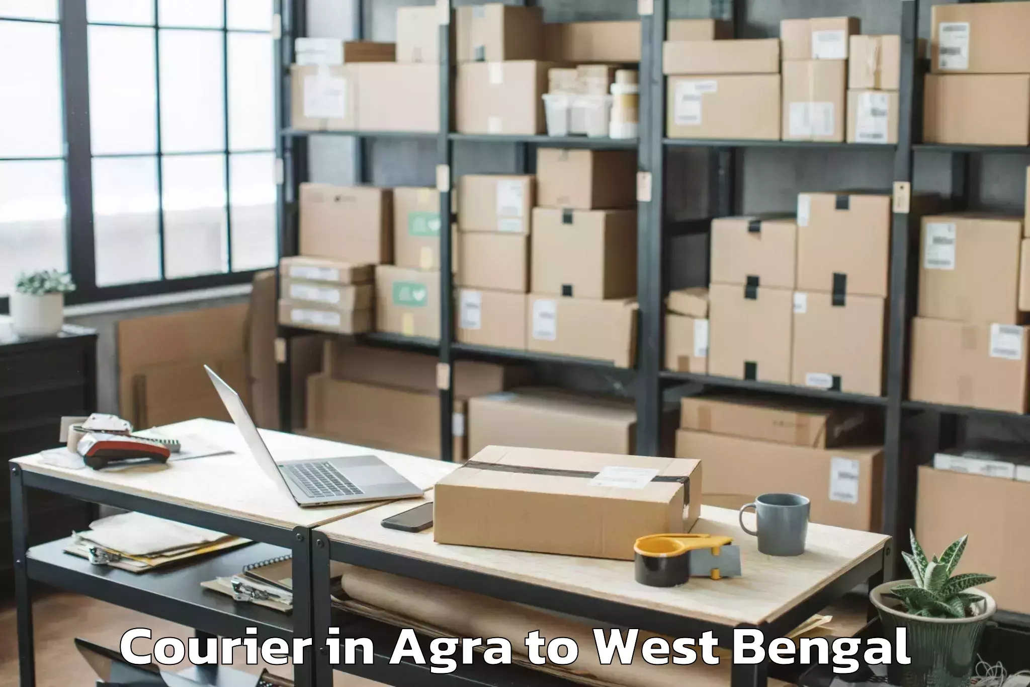 Book Agra to Raiganj Courier Online